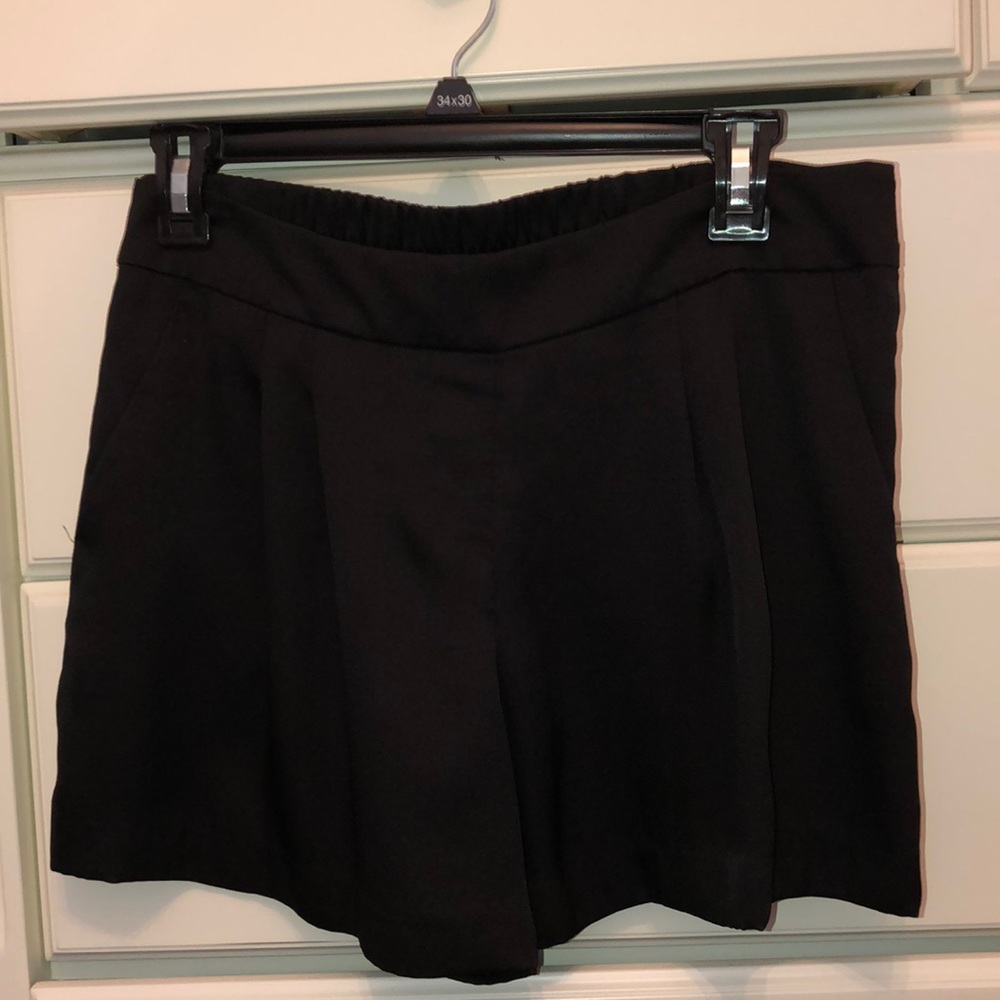 Black flowy shorts